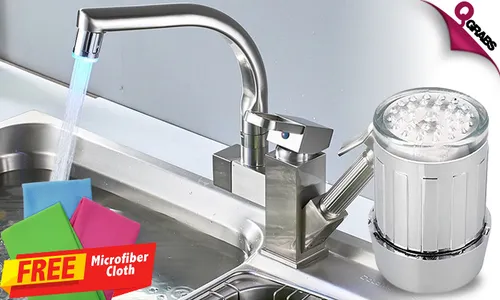 Color-Changing Faucet + FREE Microfiber Cloth!